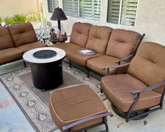 Hampton Bay Woodbury 5-Piece Patio Deep Seating Set