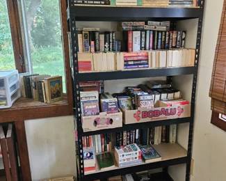 lots of books and media