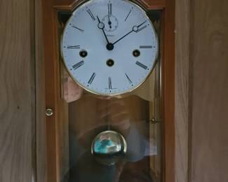 one of several wall clocks