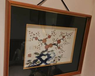 Real japanese tile painting