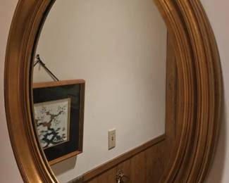 one of several antique gold mirrors