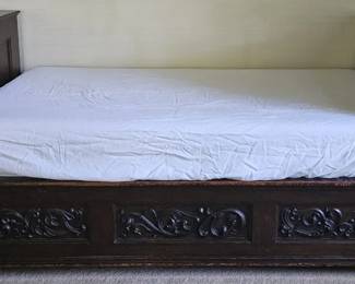 Gothic day bed from 1900 - fits a twin size mattress. Also have 4 every day twin beds for sale cheap