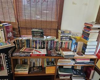 lots of books and media