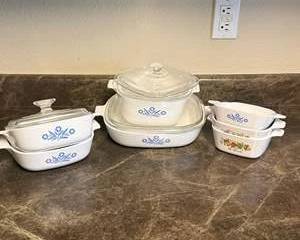 Vintage CorningWare Blue Cornflower Bakeware Collection | Casserole Dishes, Covered Bakers & Le Persil Dish Lot