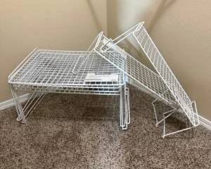 White Wire Closet Organizer Shelves & Racks