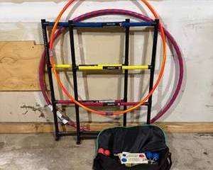 Family Game & Outdoor Activity Lot | Ladder Toss, Hula Hoops & Lasso Golf Toss Game | Backyard Party Games