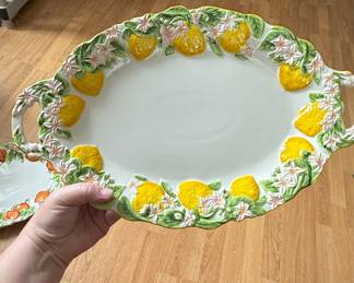 Les-Ottomans Lemon Motif Serving Platter