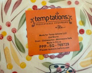 Temp-tations Old World Pattern Covered Dishes