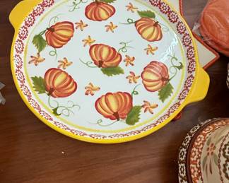 Temp-Tations Pumpkin Patch Oval Serving Platter