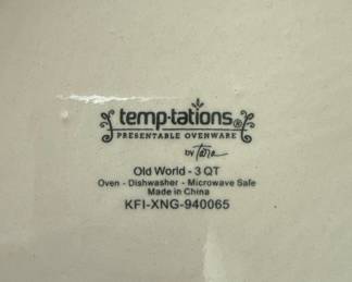 Temp-tations Old World 3 QT Serving Bowl
