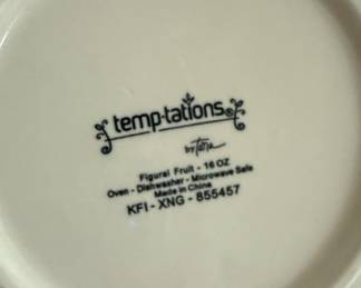 Temp-tations Figural Fruit Tea for One Set