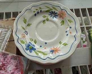 Sears Country French Ironstone #4453 Teapot and Serving Set