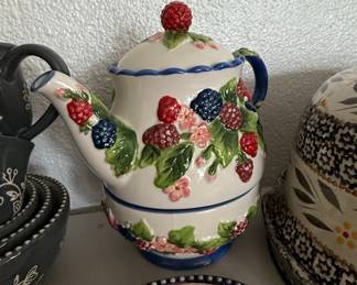 Temp-tations Figural Fruit Tea for One Set