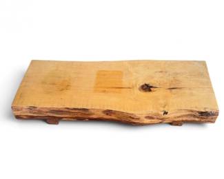 105 LiveEdgeWoodDisplayRiserLowBench