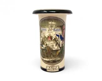 136 AdamsPickwickPapersDickensIllustratedCeramicVase