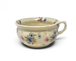 55 EnglandIronstoneFloralPorcelainChamberPot