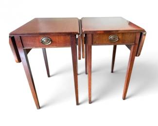 3 PairofVintageFederalStylePembrokeDropLeafEndTables