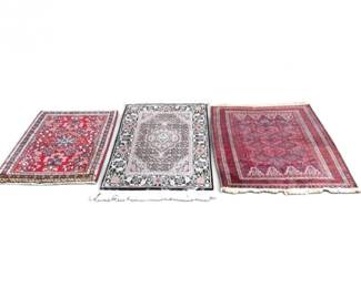 72 Collectionof3FloralGeometricWovenAreaRug