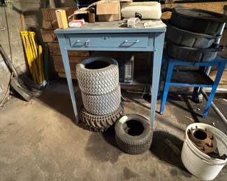 ATV wheels, Shop work desk