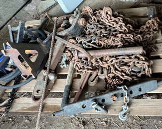 Chains, Jacks, Hitch’s drawbars, ….