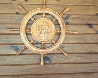 USN ship's wheel