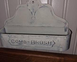 Vintage comb and brush holder