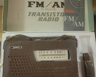 Vintage Toshiba radio. In original box