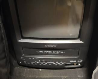 vintage Sansui 9" TV VCR VHS.