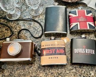Collection of flasks