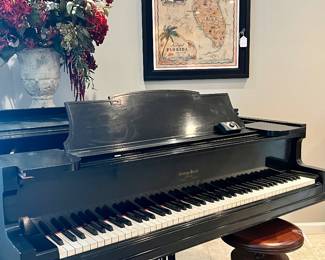 George Steck Baby grand piano