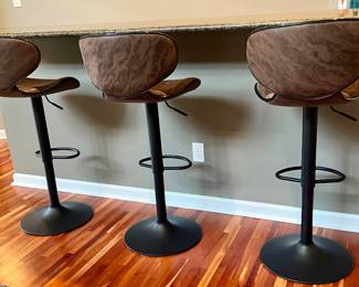 There are six of these barstools altogether