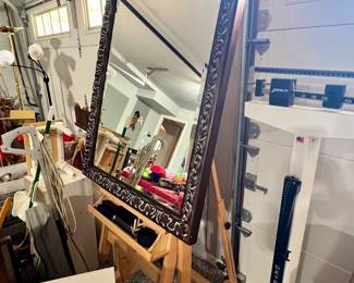 easel and mirror