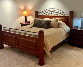 In the master bedroom...