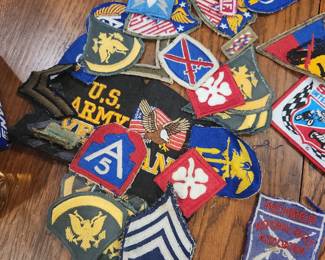 A few military patches