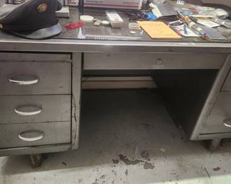 Metal office desk