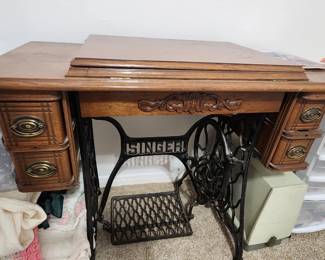 Singer sewing machine cabinet