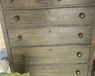 Painted tall dresser