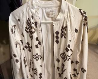 Chico's Beaded Bomber Jacket