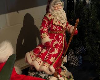 Fitz & Floyd Town & Country Santa Figurine