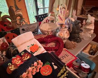 Assorted Seasonal Holiday Decor Lot