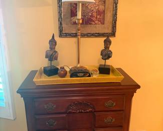 Chippendale Style Mahogany Bachelor's Chest