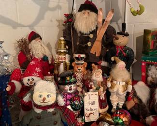 Collection of Artisan and Collectible Christmas Figurines