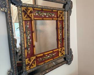 Chinoiserie Faux Bamboo Mirror