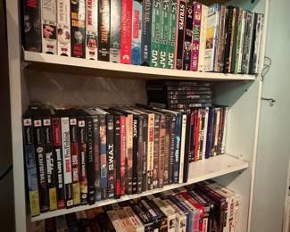 Assorted Vintage Media Collection (VHS and DVD)