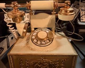Vintage DECO-TEL French Victorian Style Rotary Phone