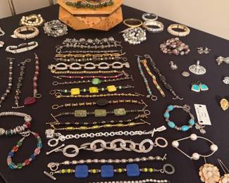Assorted Vintage Costume Jewelry Collection with Designer Pieces