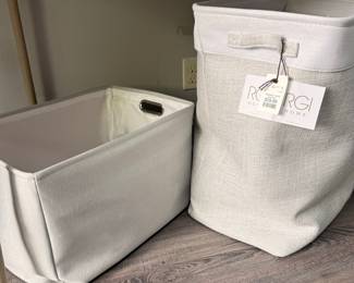 RGI Home 2-Piece Fabric Storage Bin and Hamper Set
