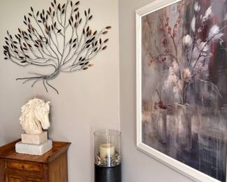 Curtis Jere Style "Tree of Life" Metal Wall Sculpture