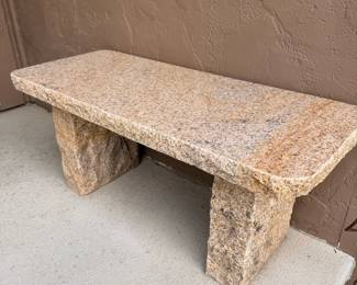 Natural Granite Garden Bench