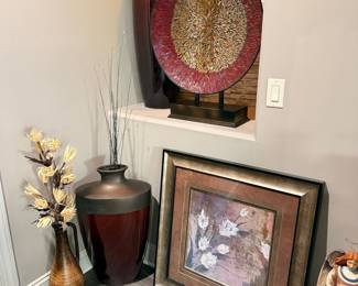 Textured Mosaic Disc on Stand